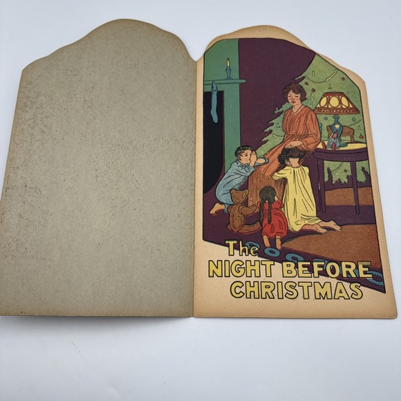 THE NIGHT BEFORE CHRISTMAS: arts & crafts - Compliments of EDSON C EASTMAN CO - Picture 5 of 6